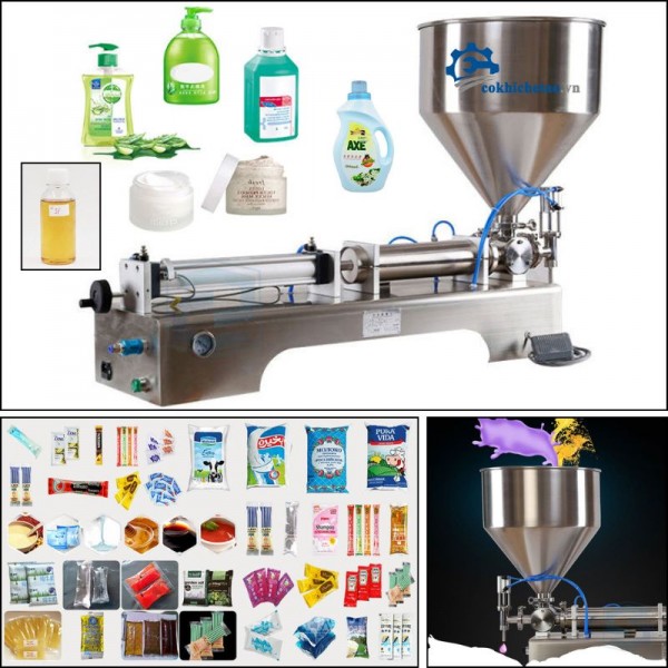 Máy chiết rót bán tự động – Cung cấp máy chiết 1 vòi chất lượng tốt